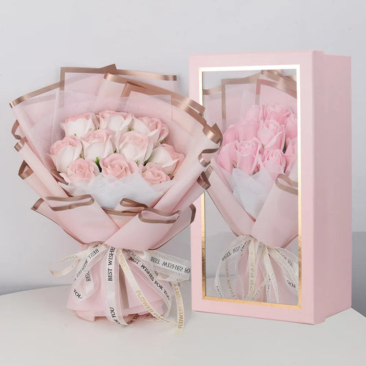 Artificial Crushed Rose Soap Flowers