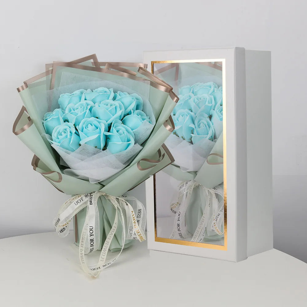 Artificial Crushed Rose Soap Flowers